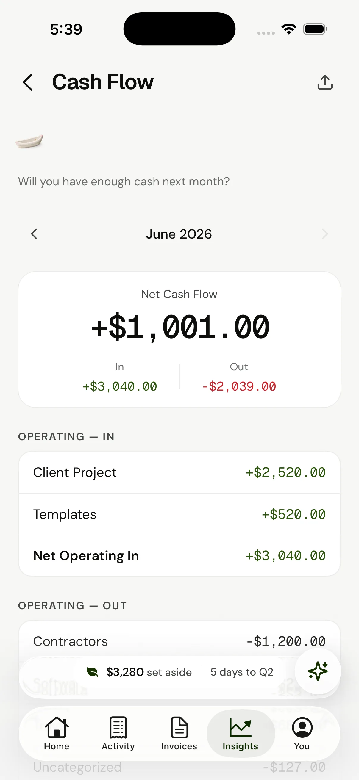 VRITTI cash flow — clarity for the money conversation