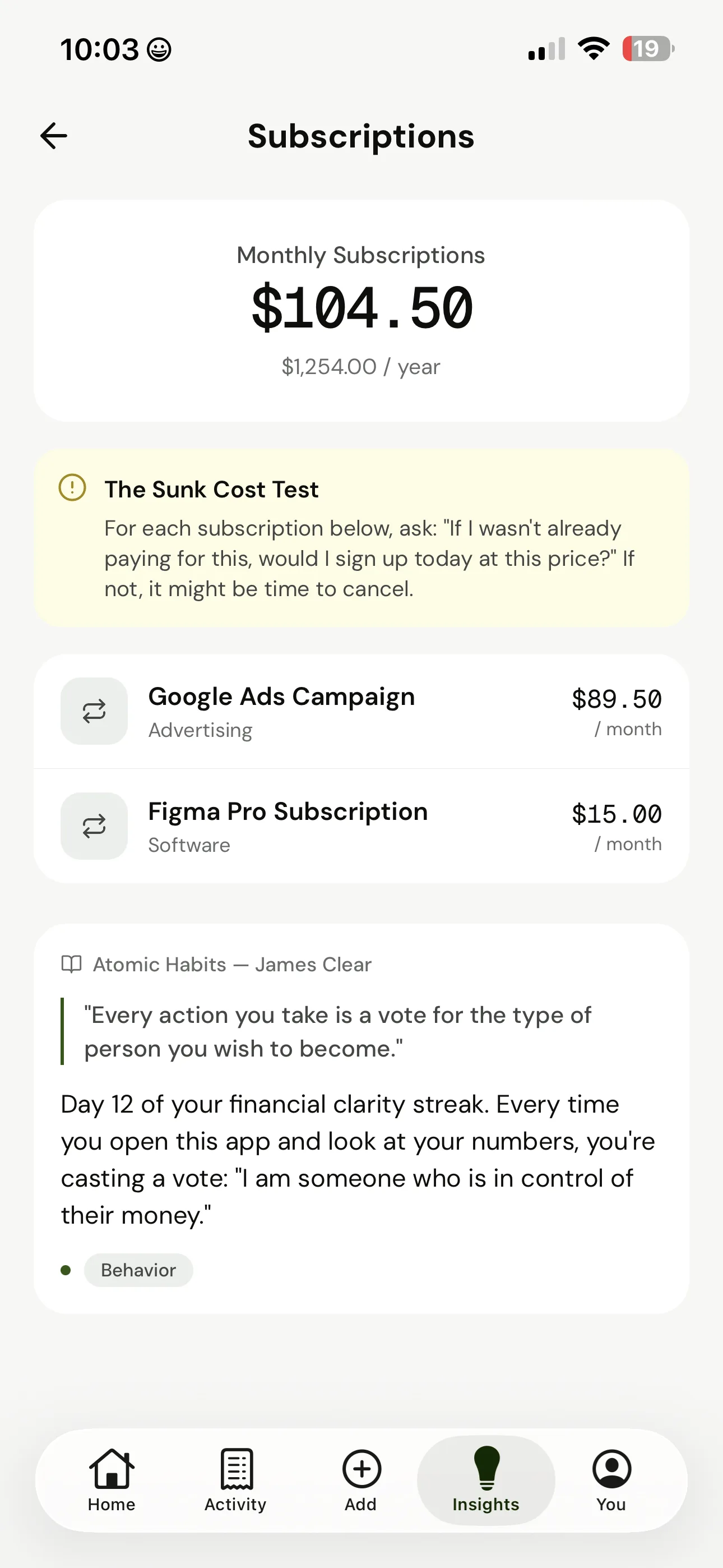 Subscription tracker — find the leaks, cancel what hurts